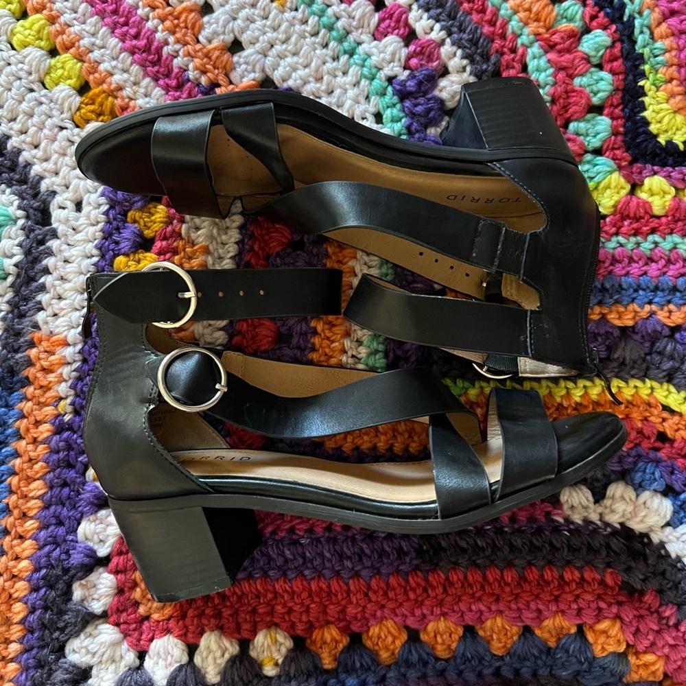 Torrid Strappy Block Kitten Heel Sandal (7.5W)
